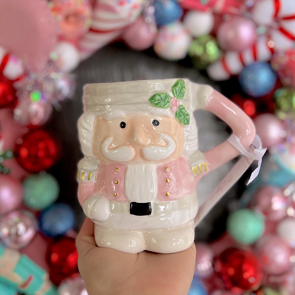 ✨NEW🩰Arlington Designs Pink Nutcracker Christmas Mug🎄